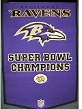 Baltimore Ravens Super Bowl 35 SB35 Wool NFL Banner - NFL Flags/Banners