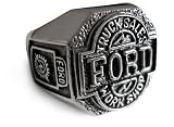 Men's Signet Sterling Silver FORD Ring