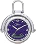 Colibri Silvertone Quartz Digital Pocket Watch Tech Design PWS09013