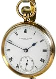 #D16 English Solid 18K Antique Pocket Watch (E. Kaiser and Sons) 16 size 16 jewels Heavy Double Hinged Case Ca 1908