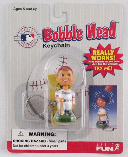 1997 MLB Baseball Atlanta Brave Bobblehead Keychain