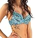 iHeartRaves Blue Sequin Rave Bra Top (Large)