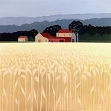 Autumn Wheat Field by Jacqueline Penney poster print,27 in. x 27 in.