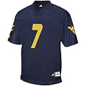 adidas West Virginia Mountaineers #7 Navy Blue Replica Football Jersey