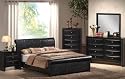 4pcs California King Size Bedroom Set - Deep Espresso Finish