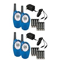 4 COBRA CXT237 MicroTalk 20 Mile FRS/GMRS 22 Channel Walkie Talkie 2-Way Radios