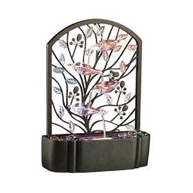 HoMedics EnviraScape Island Gardens Illuminated Relaxation Fountain - Brown