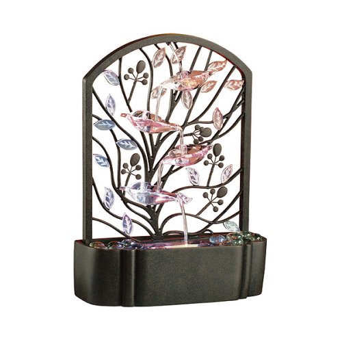 Apparel: HoMedics EnviraScape Island Gardens Illuminated Relaxation Fountain   Brown