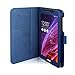 Infiland Folio Leather Case Fit Stand Cover For ASUS MeMO Pad 7 ME170CX 7-Inch Tablet / ASUS MeMO Pad 7 ME70CX 7-Inch / ASUS MeMO Pad 7 ME170C 7-Inch / ASUS Fonepad 7 FE170CG Tablet, Navy