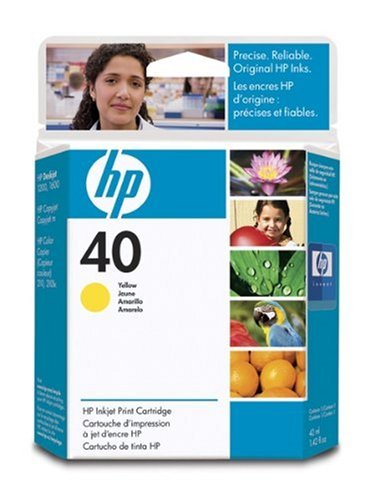 HP 40 Yellow Original Ink Cartridge (51640Y)