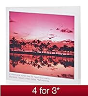 Colourful World Pink Sunset Blank Card