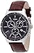 Timex Men's Traveller | Chronograph Brown Leather Tachymeter Watch T2N819