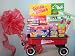 Red Wagon Gift Basket - Retro Candy & Toys Gift Basket at ABUNDANT BASKETS