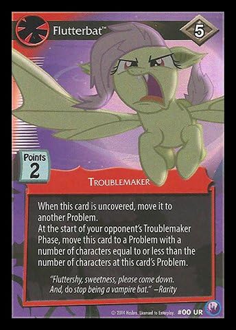My Little Pony Canterlot Nights Single Card Secret Ultra Rare Flutterbat #00