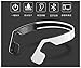 ADOLPH® Bone Conduction Wireless Stereo Bluetooth Headphone Sweatproof Earphone With Mic For Sports Driving (White)