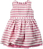 Carter's Striped Dress 120g040, Pink/White, New Born