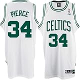 Men's Paul Pierce #34 Boston Celtics Embroidered NBA Swingman Basketball Jersey by Adidas (White-Gre