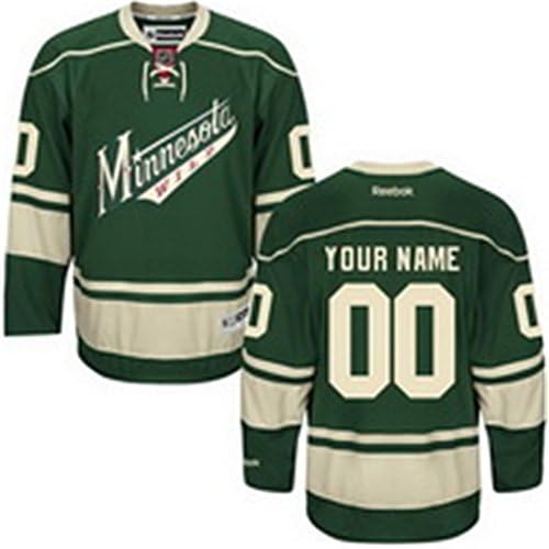 Men's Minnesota Wild Alternate Green Jersey Justin Fontaine #14_L