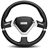 Momo MEVO35BK1P Millenium Evo 350 mm Leather Steering Wheel