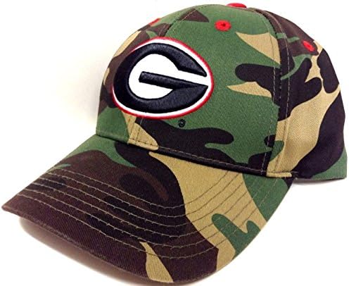 New Camouflage Camo Georgia Bulldogs Hat Cap Adult Sz Velcro Adjustable Curved Bill