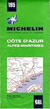 Michelin: 195: Cote D'Azur (Alpes-Maritimes): Scale: 1/100 000 (1cm: 1km)