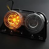 Dual Sport Bike Transparent Clear Lens 12V 64 LED Brake Tail Light Taillight... by Astra Security