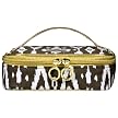Contents Ikat Mini Train Case - Brown