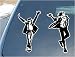 MICHAEL JACKSON 2 STICKER SET - Sticker Decal - Black