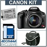 Canon EOS Rebel T1i EF-S Digital SLR Camera/ Lens Kit Black with 18-55mm Lens.4GB SD Memory Card, Spare LP-E5 Lithium-Ion Rechargeable Battery, Slinger Camera Bag
