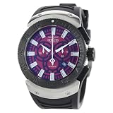 Invicta Mens 0660 II Chronograph Red Dial Blac