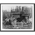 Historic Print (S): Logging donkey and gasolene [sic] power saw, Goodyear Logging Co., Clallam Co., Wash.