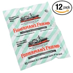 Fisherman's Friend Fisherman's Friend Sugar Free Menthol Cough Suppressant Lozenges Refreshing Mint 12X40 Bags ( Multi-Pack)