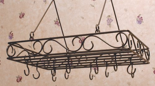 Pot and Pan Rack w Hooks