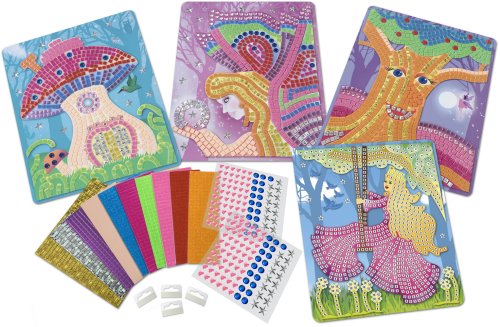 Imagen 2 de Sticky Mosaics The Original Line - Orb Factory - Sticky Mosaics - Actividades Creativas - Mosaicos de los Números - Bosque Encantado