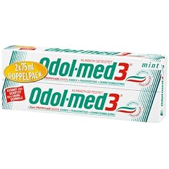 Odol med 3 mint Zahncreme Doppelpack, 2 x 75 ml