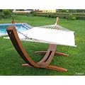 Luxus Holz H�ngemattengestell H�ngematte mit Matte AS-S RELAX-XXL 410cm L�rche