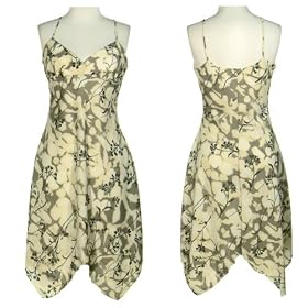 LA BELLE Flower Print Surplice Dress