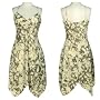 LA BELLE Flower Print Surplice Dress