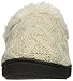 isotoner Women’s Cable Knit Bridget Clog Slipper