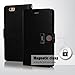 GOOSPERY Rich Wallet for Apple iPhone 6S Case (2015) iPhone 6 Case (2014) Extra Card Slots Leather Flip Cover (Black) IP6-RIC-BLK