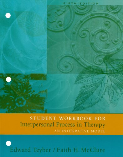 interpersonal process in therapy 5th edition workbook