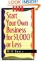 Start Your Own Business for $1,000 or Less