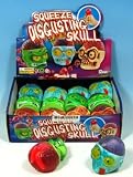 Skull Shape Squeeze Ball With Rats 2 PER PACK (TN0085)