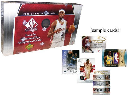 2005 06 Upper Deck SP Authentic Basketball Unopened Hobby Box (24 packs/box, 5 cards/pack)