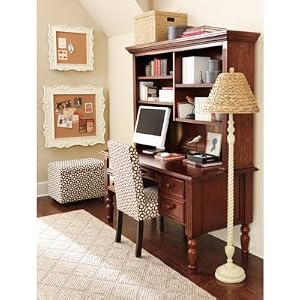Home office Ensemble 3 Drawer Desk/Hutch Tuscan Brown- Ballard Designs
