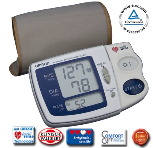 OMRON M8 Comfort Oberarm Blutdruckmessgeraet, 1 St Blutdruckmessgerät Oberarm