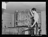 Photo Washington, D.C. Developing microfilm. Library of Congress