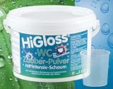 HiGLOSS WC Zauberpulver 2,5 KG Eimer mit AKTIV Schaum (1KG=8,80 Euro)