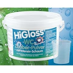 HiGLOSS WC Zauberpulver 2,5 KG Eimer mit AKTIV Schaum (1KG=8,80 Euro)