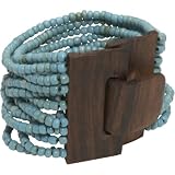 About Color Wood Buckle Cuff